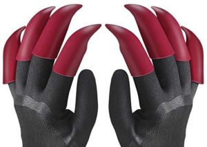 fx garden gloves with 8 fingertips claws