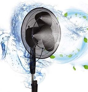 h&G lifestyle outdoor fan misting kit for patio water mister cooling