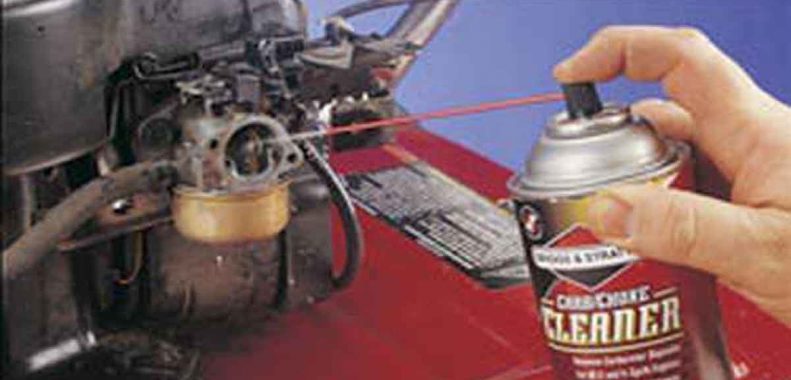 how to unflood a lawnmower