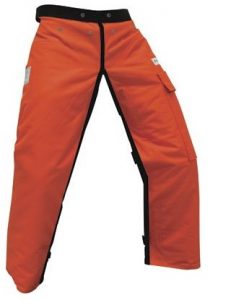 Forester Chainsaw Apron Chaps with Pocket, Orange 36 Length