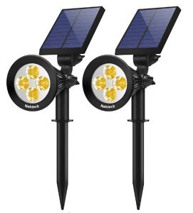  Nekteck 2 in 1 Outdoor Solar Spotlights
