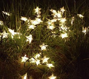 Windpnn Multicolor Solar Star String Lights
