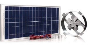 amtrak solar powered attic fan