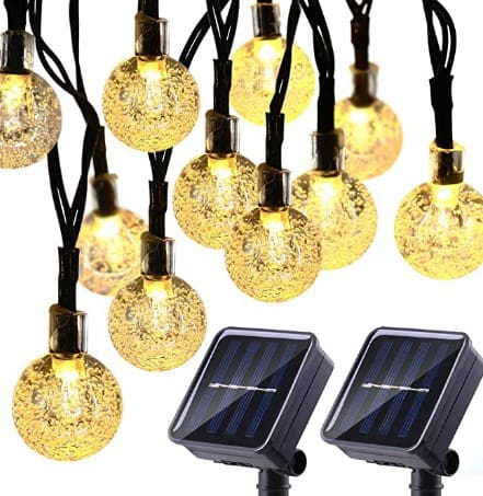 2 Pack Globe Solar String Lights