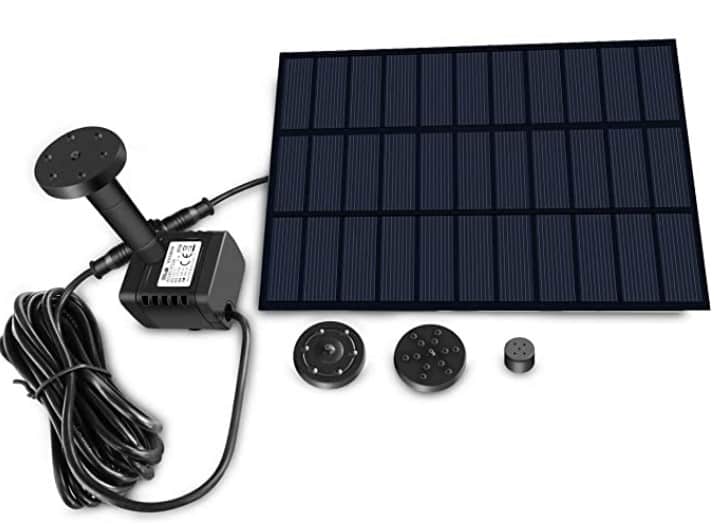 Sunlitec Solar Fountain with Panel Water Pump
