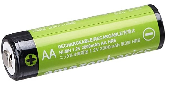 AmazonBasics AA rechargeable batteries
