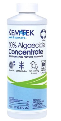 Kem-Tek KTK-50-0006 Pool and Spa 60-Percent Concentrated Algaecide