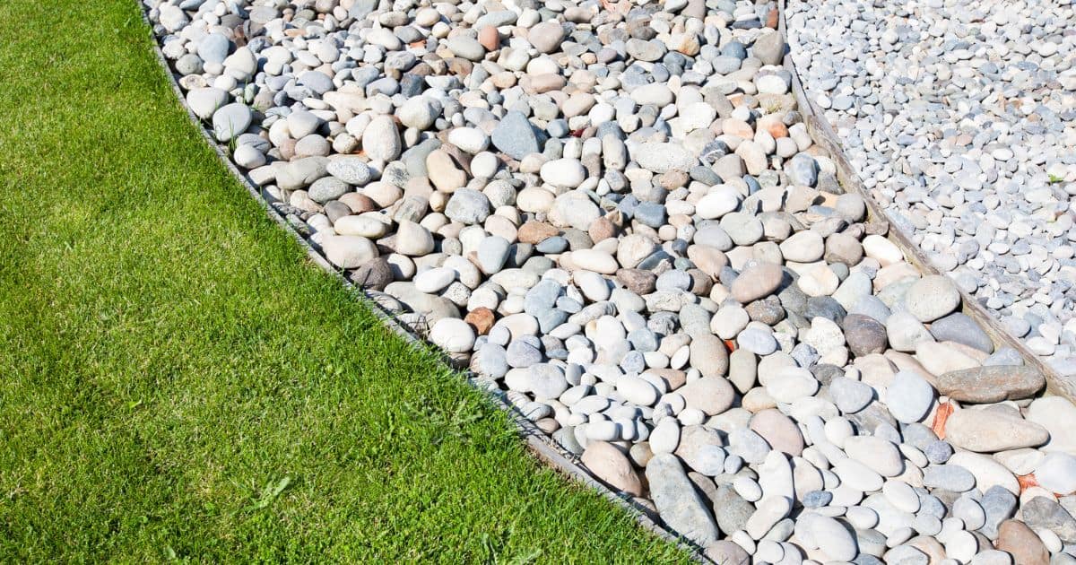 Clean Tiny Yard Rocks